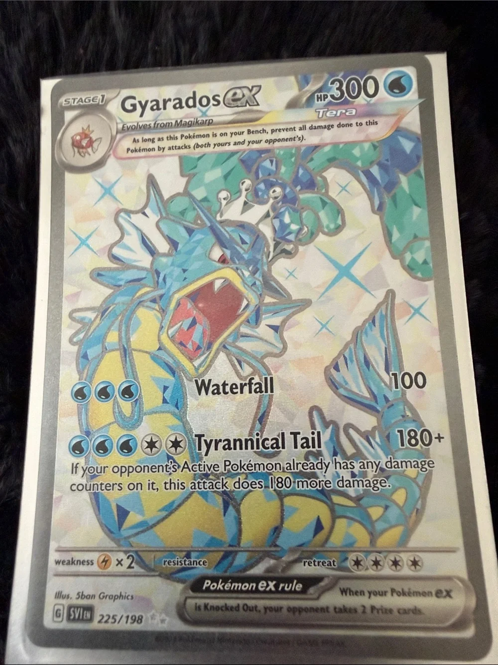 Pokemon Gyarados ex Shiny ultra rare 225/198 making super rare card
